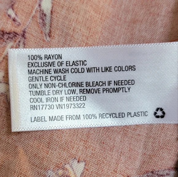 Wild Fable Burnt Orange V-Neck Bishop Sleeve Dress Size Medium NWT - Picture 6 of 9